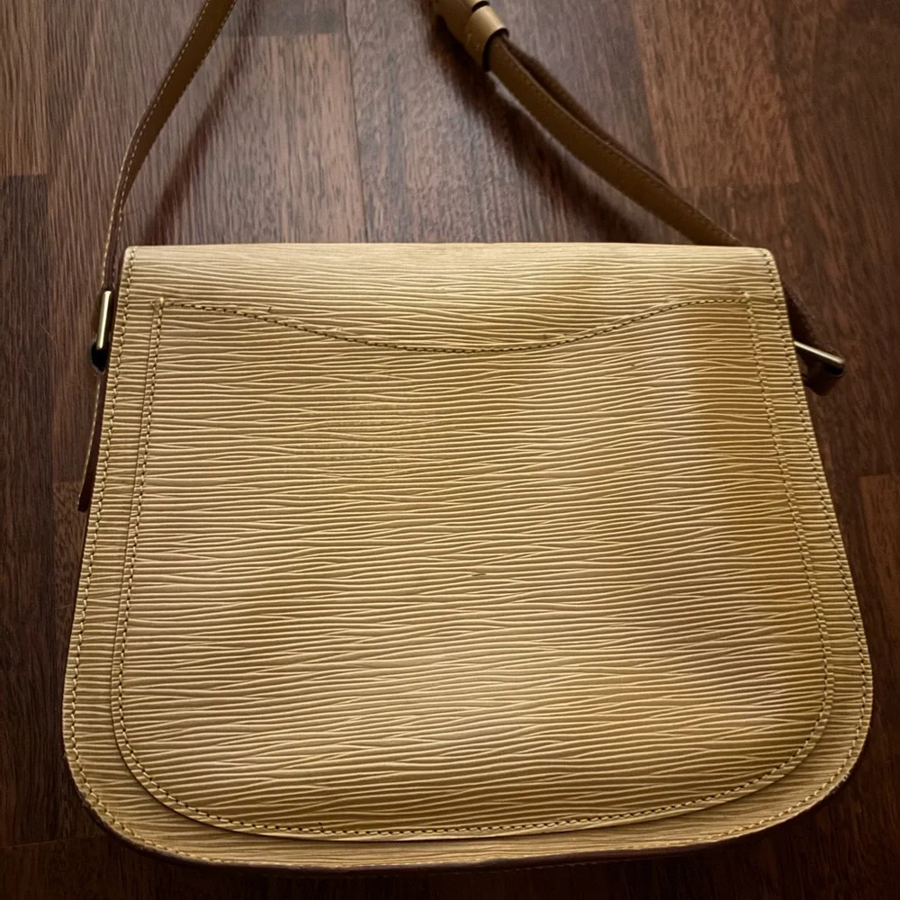 Louis Vuitton Epi Saint Cloud GM Tan Crossbody Shoulder Bag Authentic - Picture 6 of 14